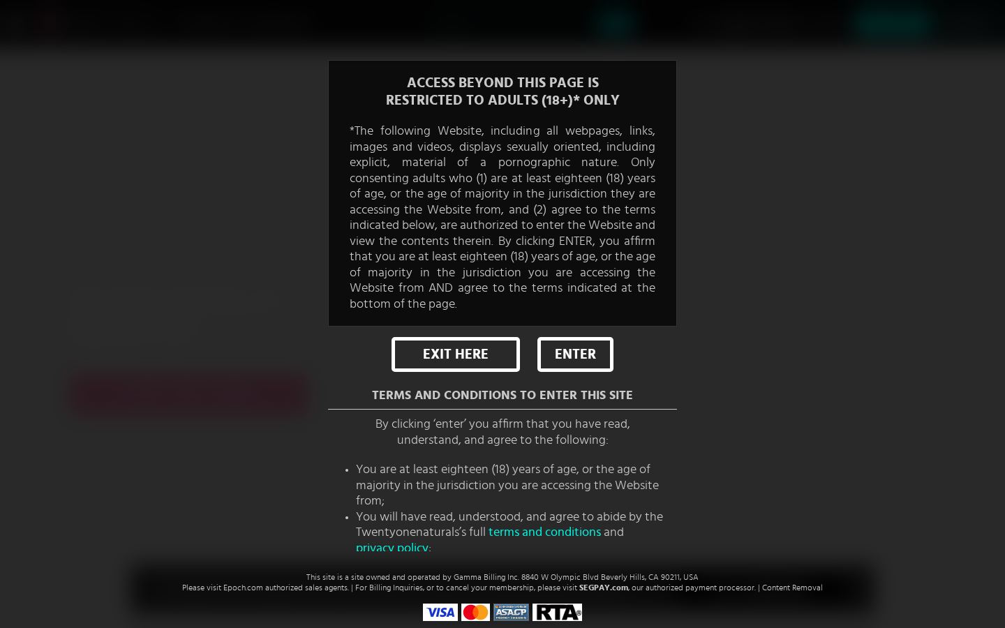 21Naturals — PC homepage preview