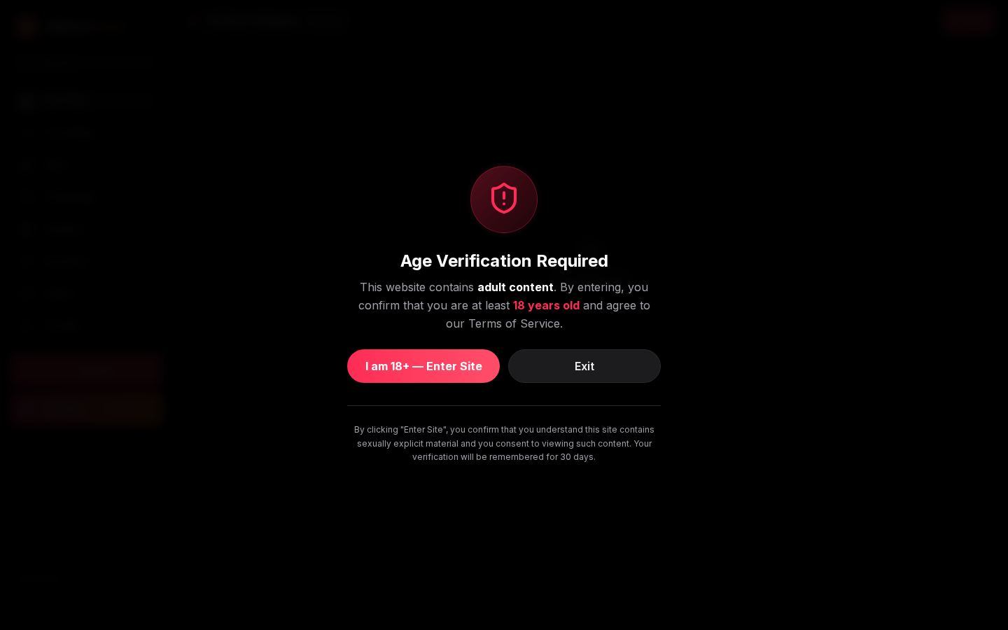 AiPornFeed — PC homepage preview