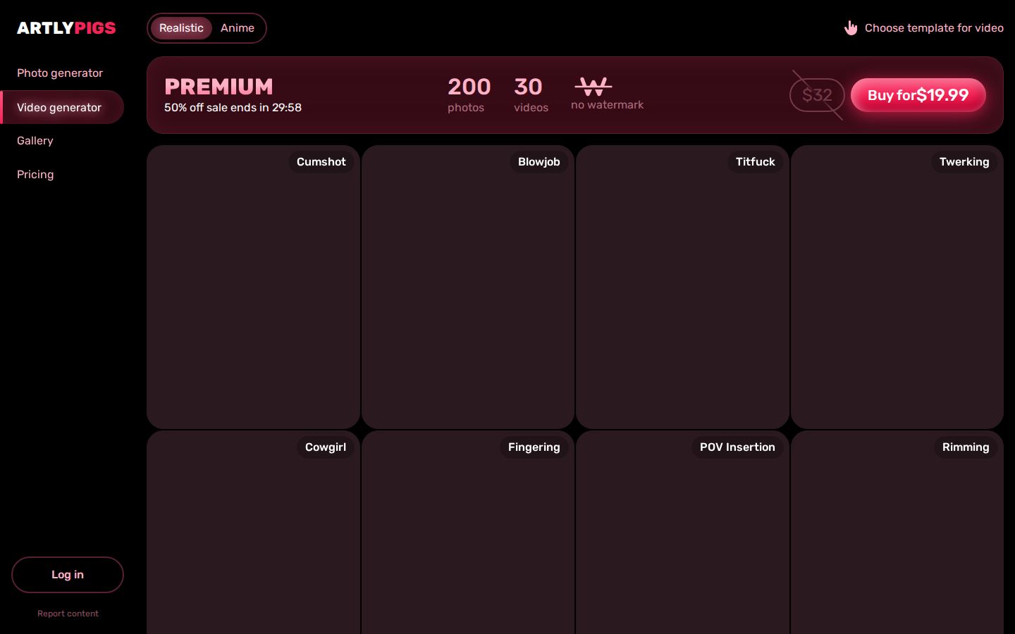 Artly — PC homepage preview