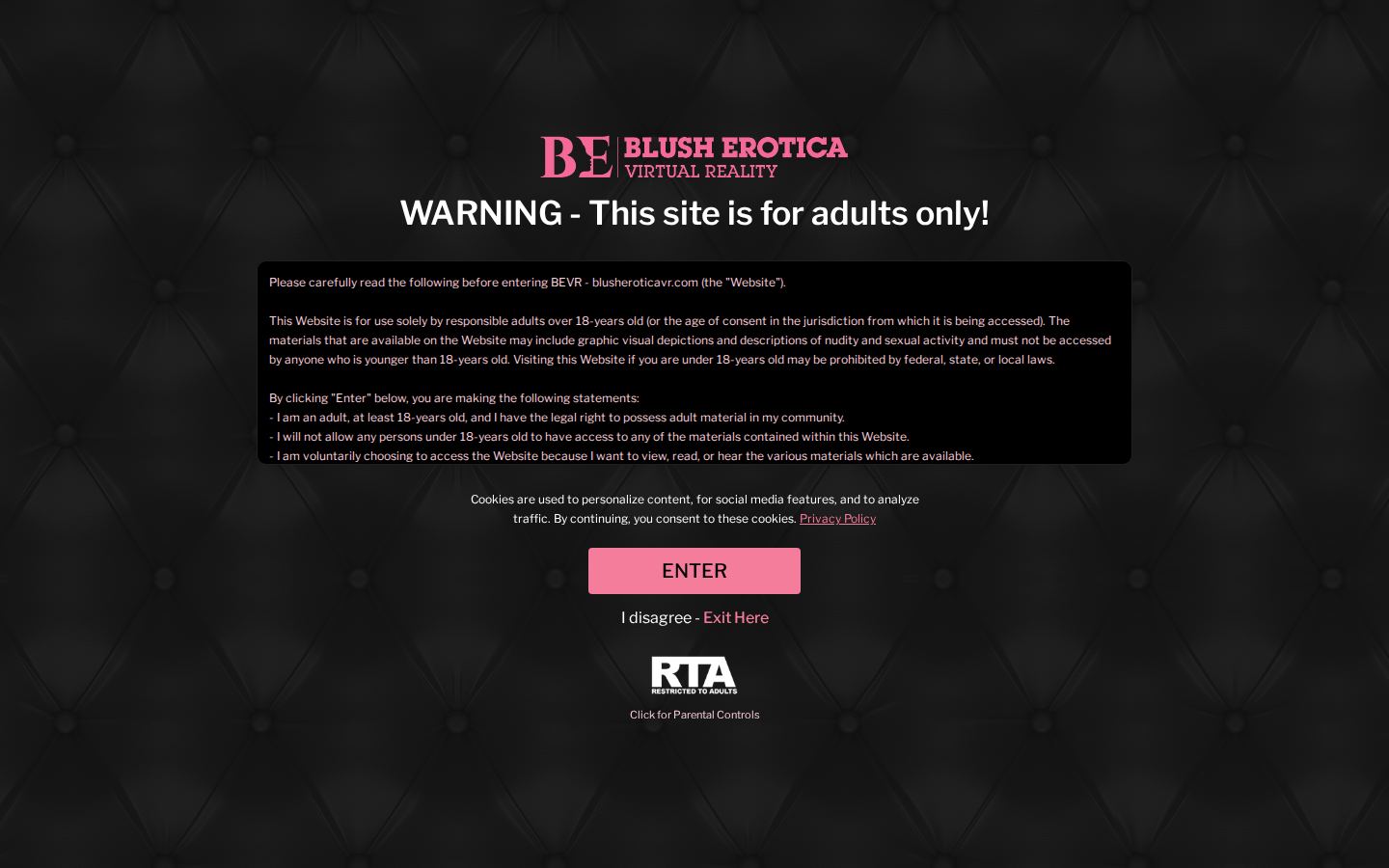BlushEroticaVR — PC homepage preview