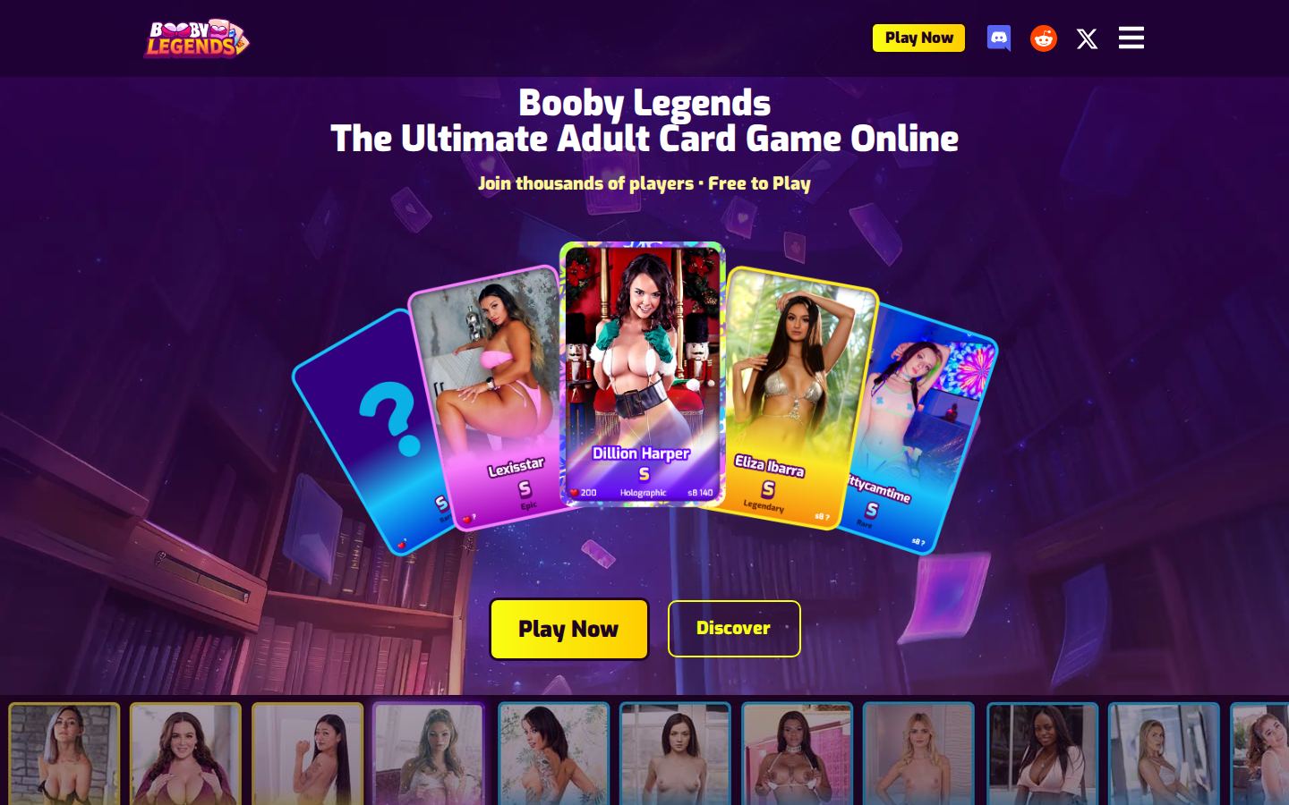 BoobyLegends — PC homepage preview