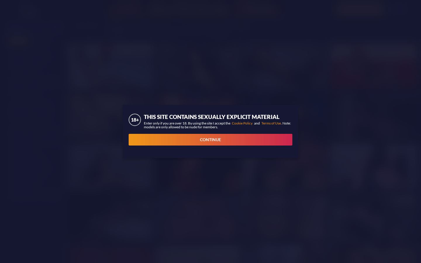 Cams.com — PC homepage preview