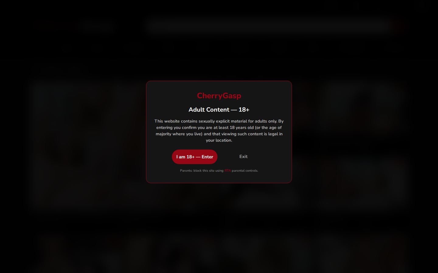 CherryGasp — PC homepage preview