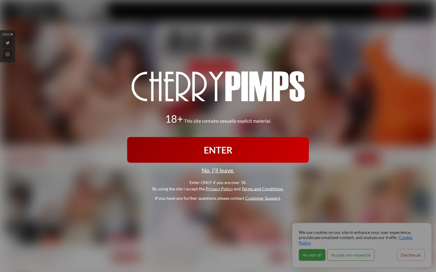 CherryPimps — PC homepage preview