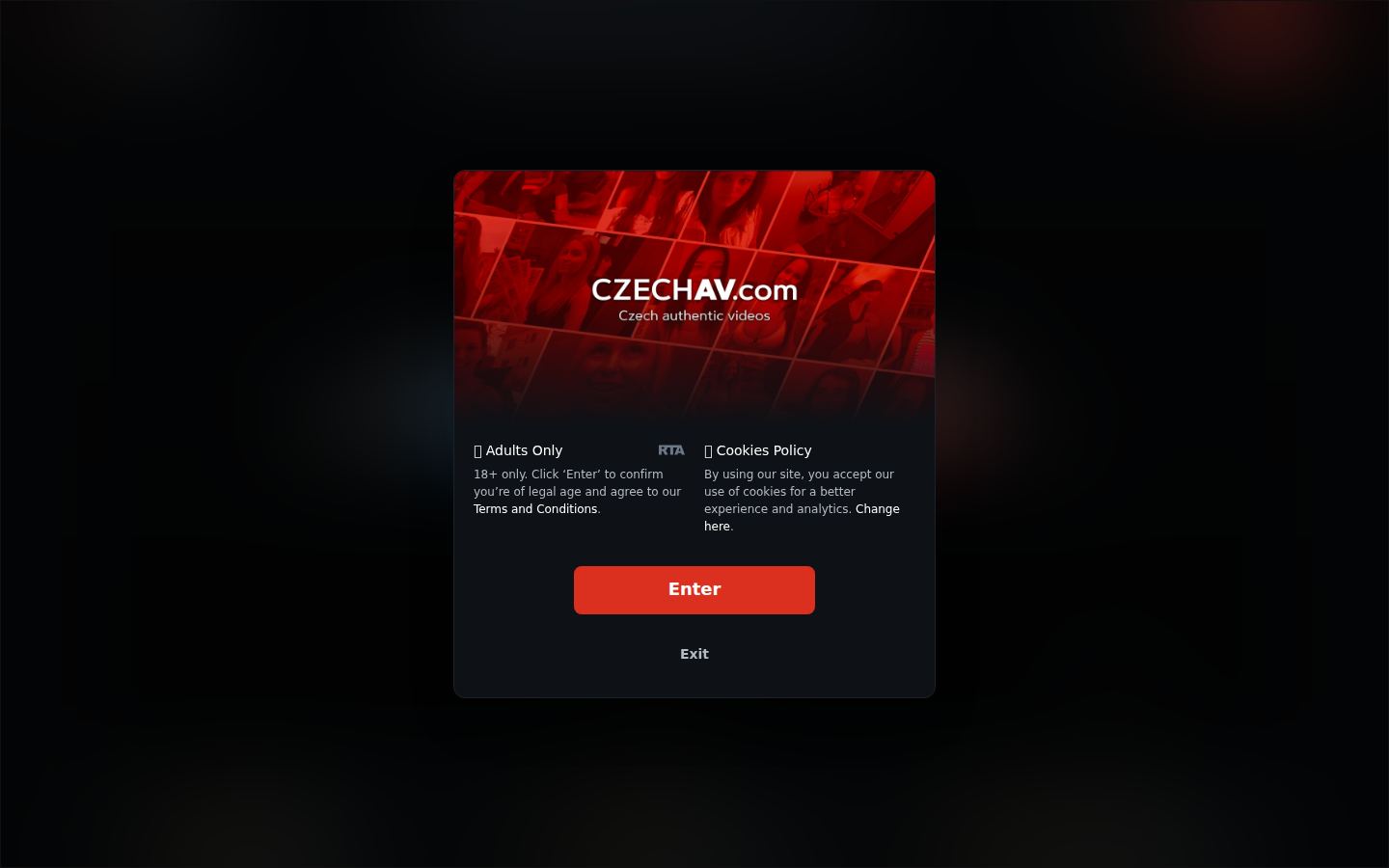 CzechAV — PC homepage preview