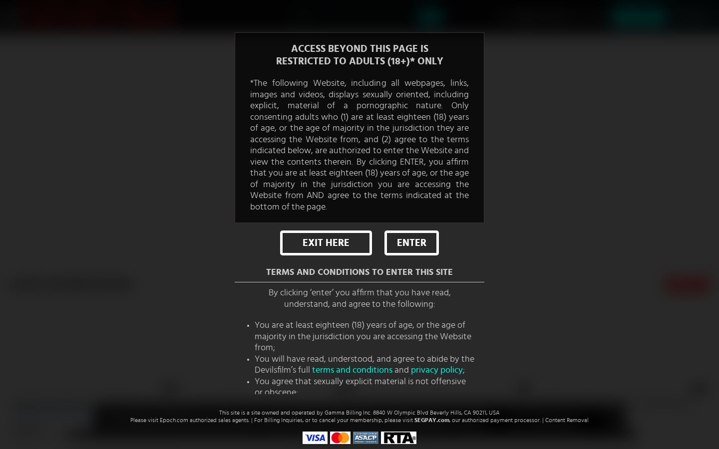DevilsFilm — PC homepage preview