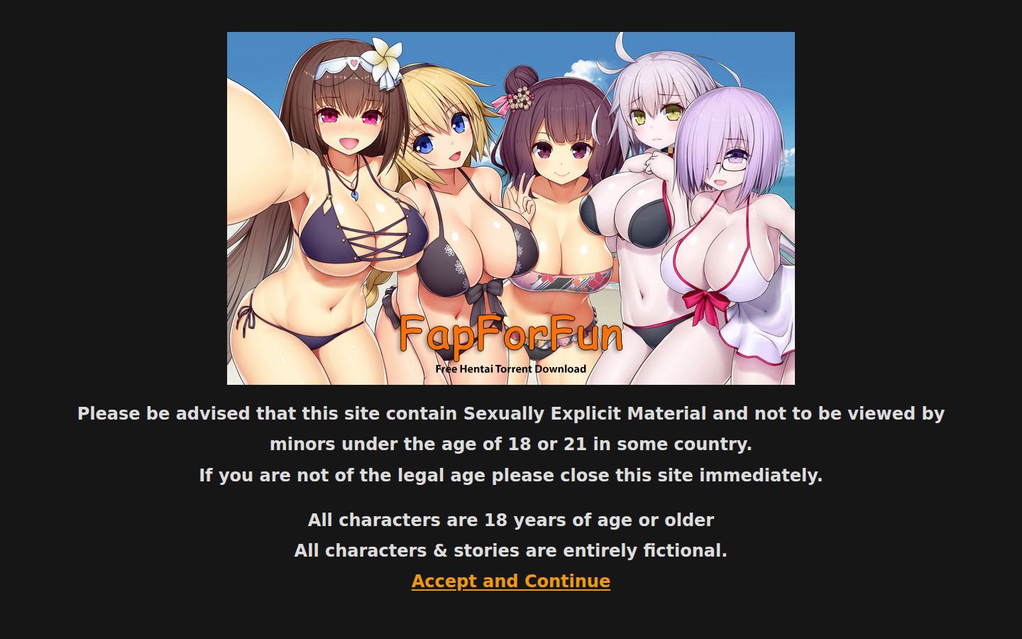 FapForFun — PC homepage preview
