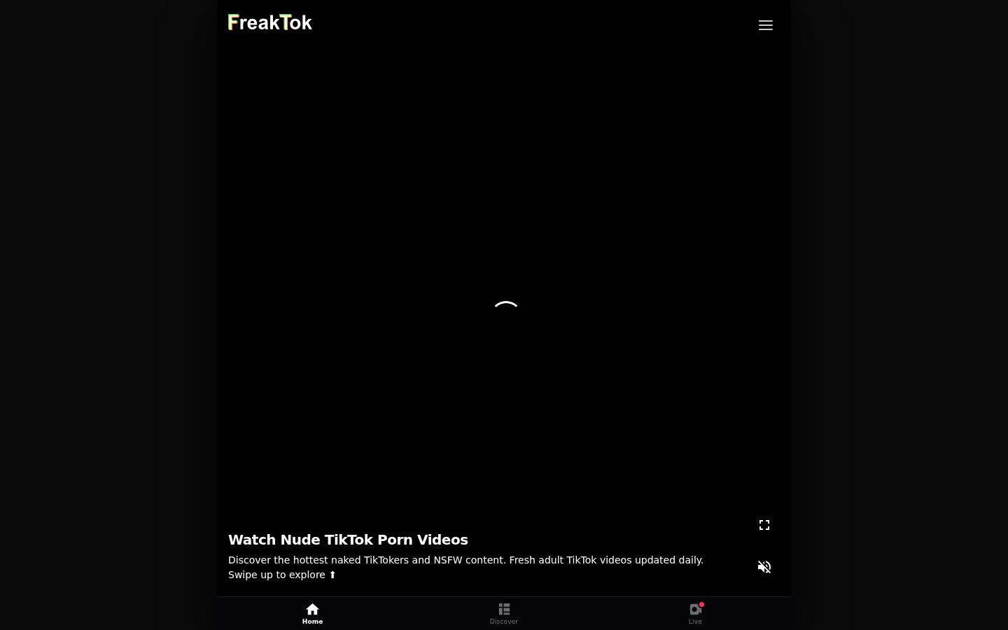 FreakTok — PC homepage preview