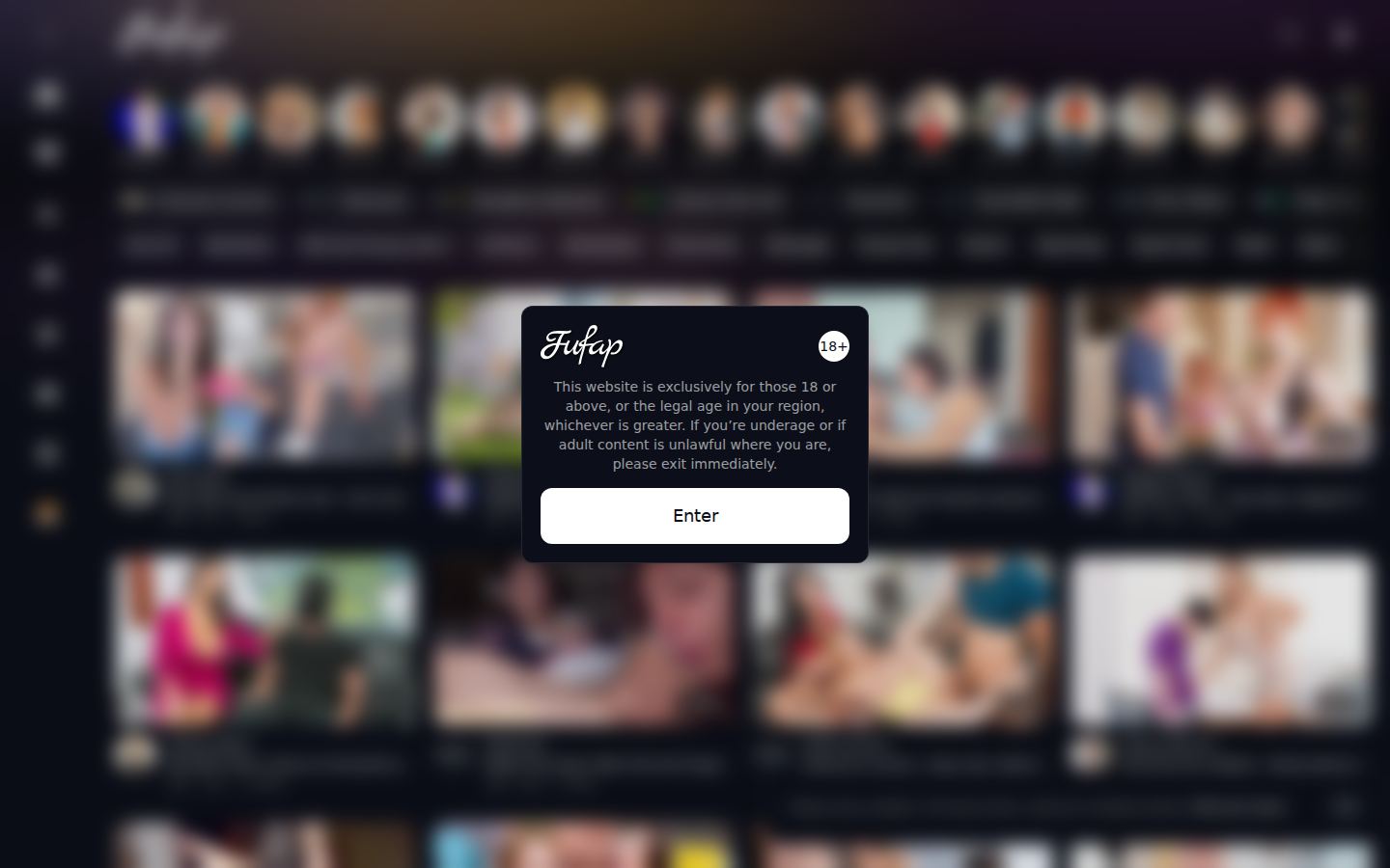 Fufap — PC homepage preview