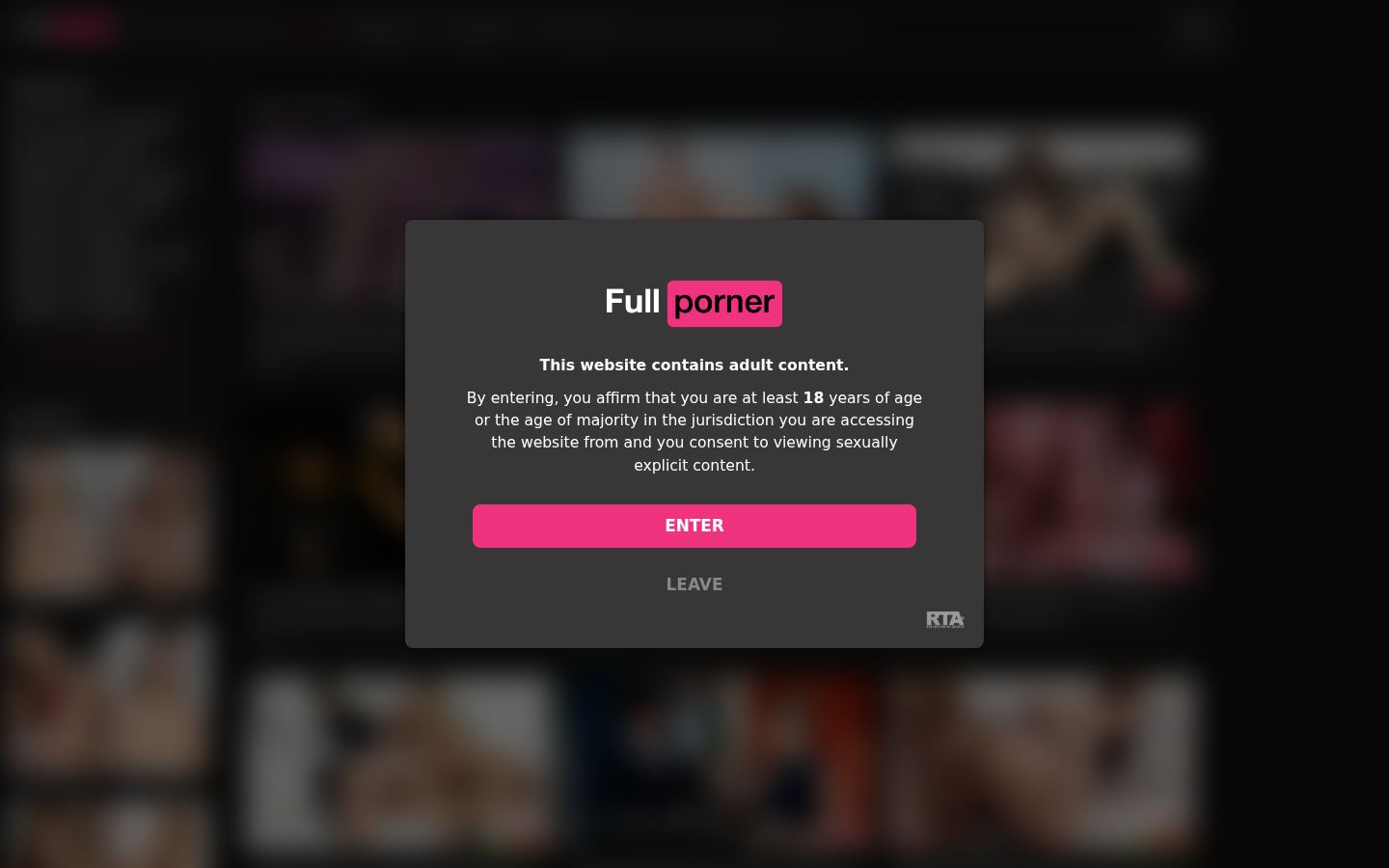 FullPorner — PC homepage preview