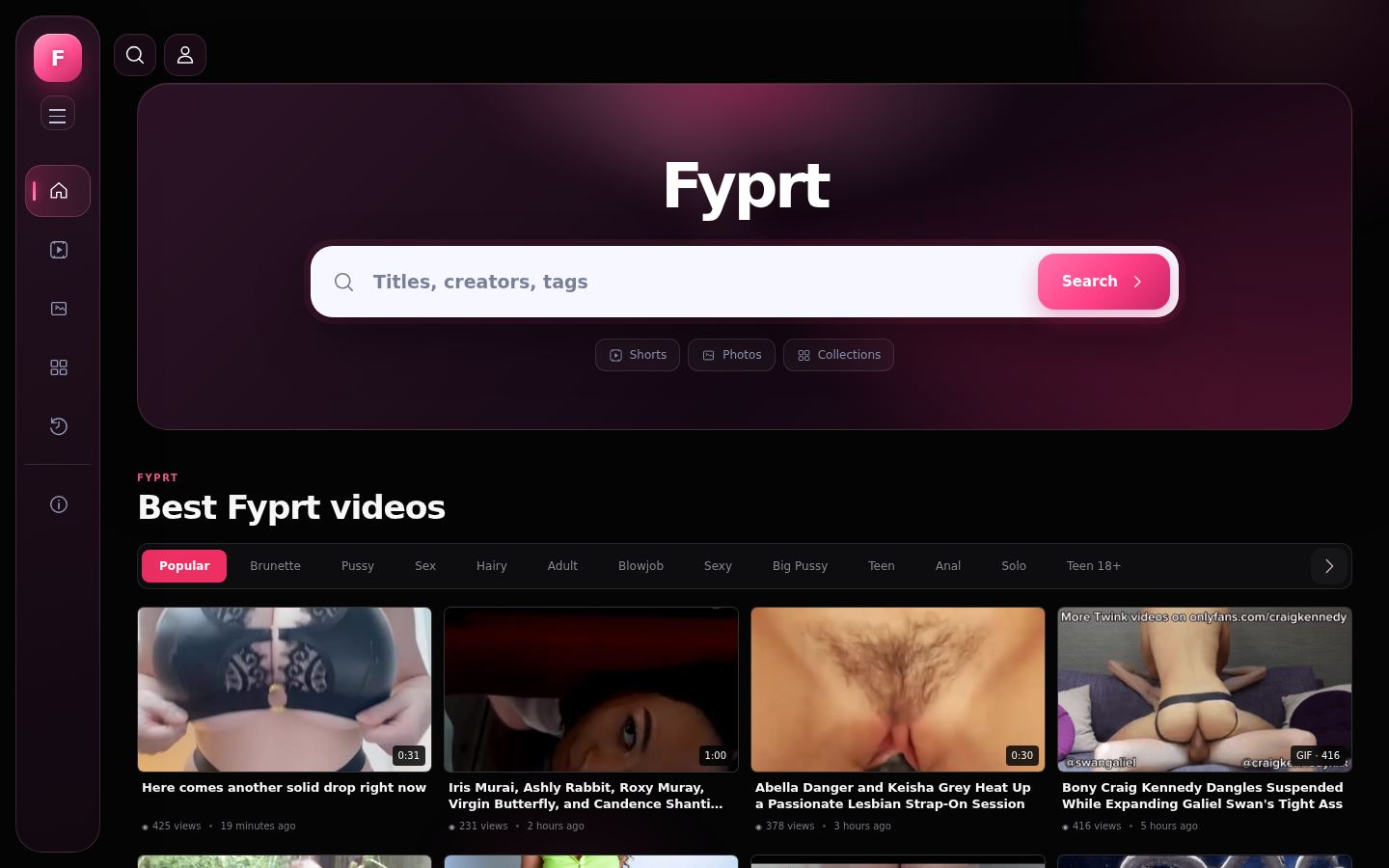 Fyprt — PC homepage preview
