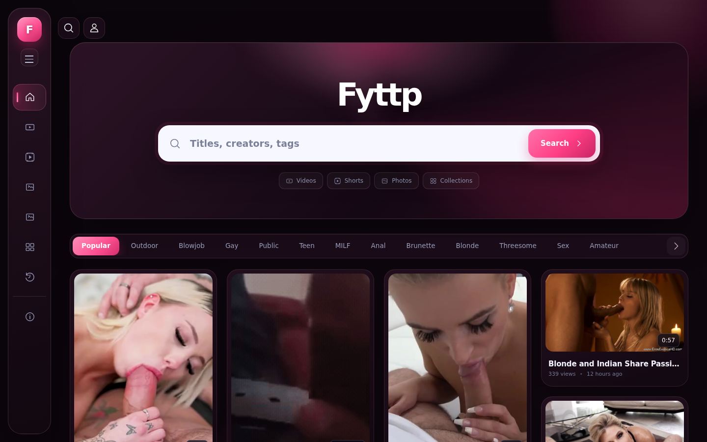 Fyttp — PC homepage preview