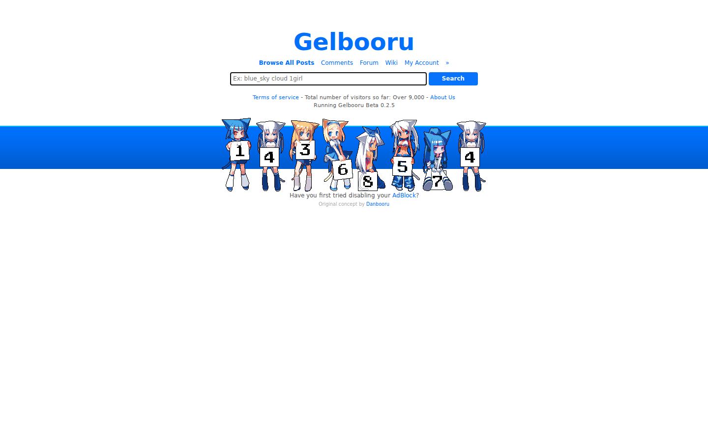 Gelbooru — PC homepage preview
