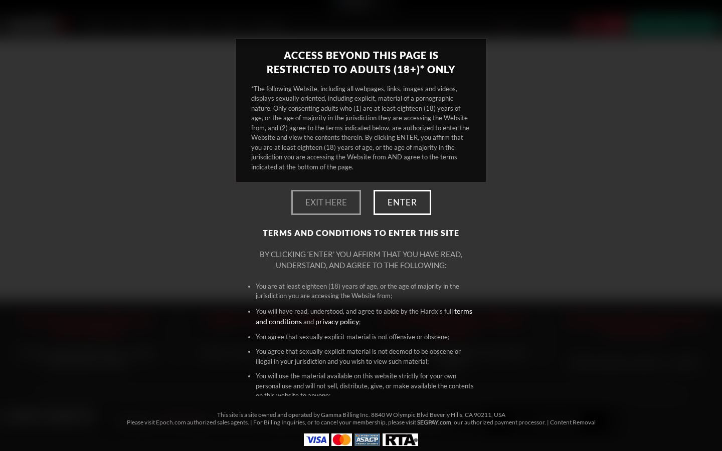 HardX — PC homepage preview