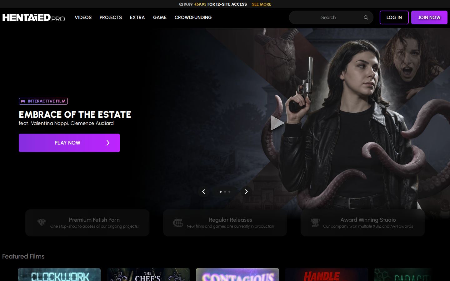 HentaiedPRO — PC homepage preview
