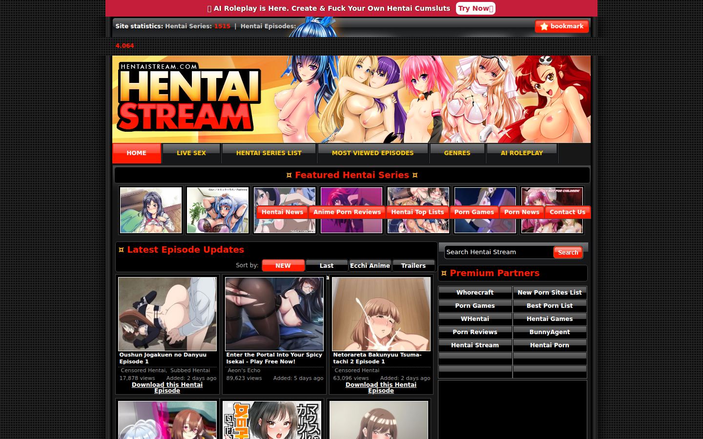 Hentai Stream — PC homepage preview