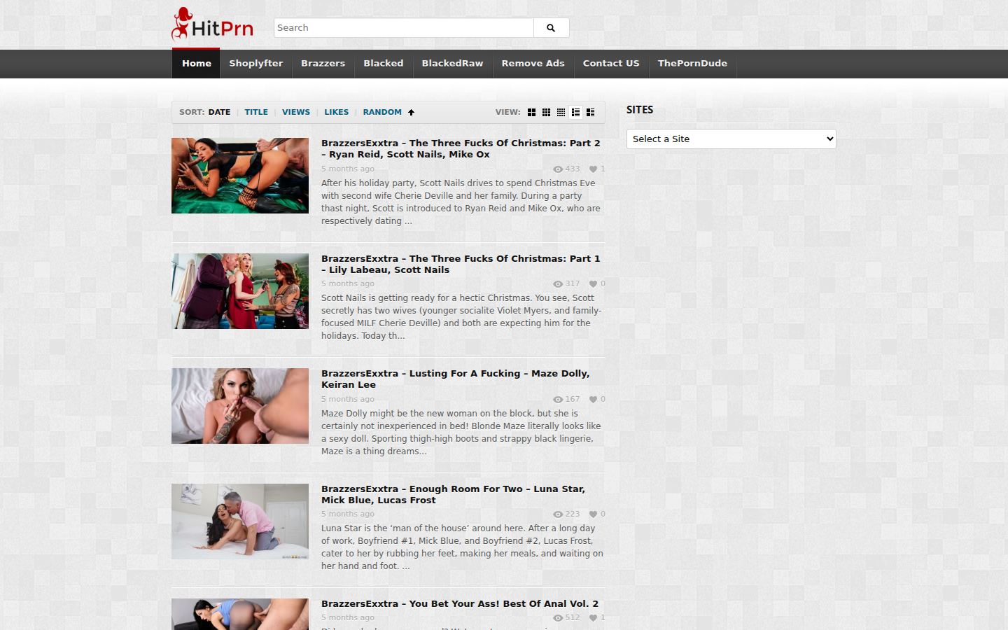 HitPrn — PC homepage preview