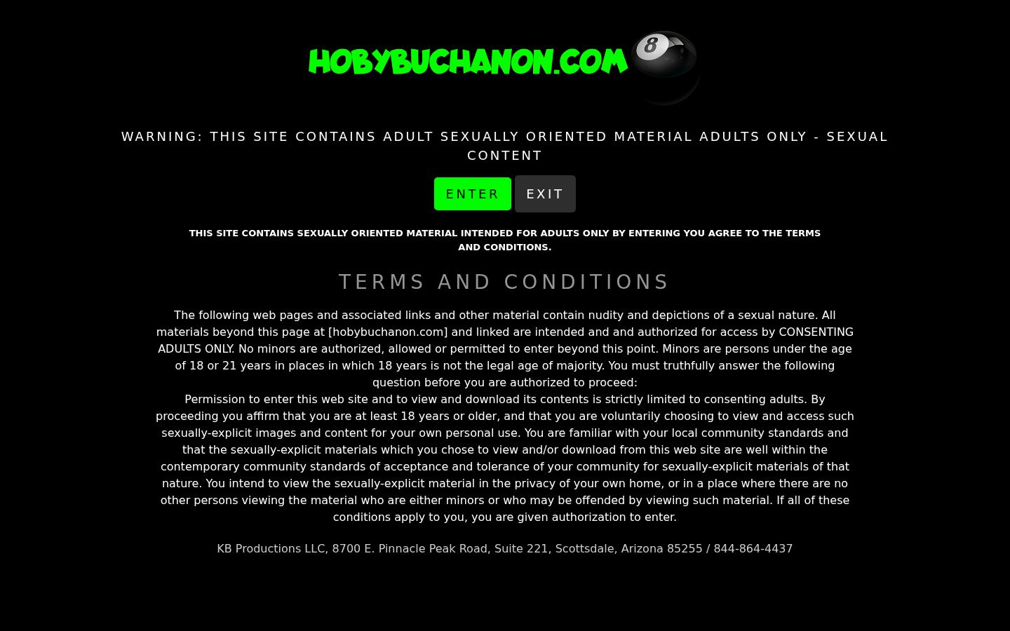 Hoby Buchanon — PC homepage preview