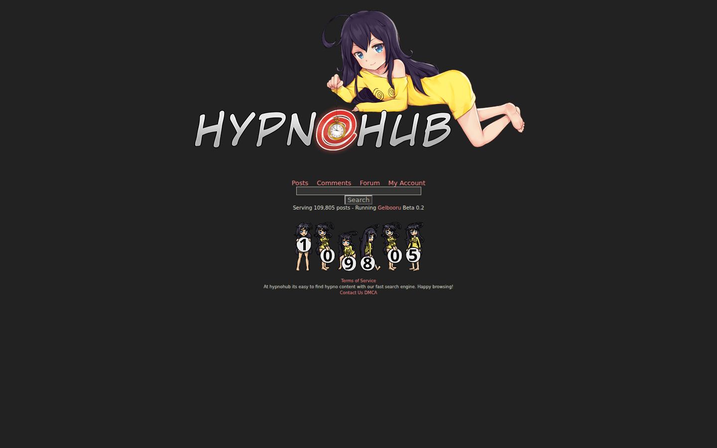 HypnoHub — PC homepage preview