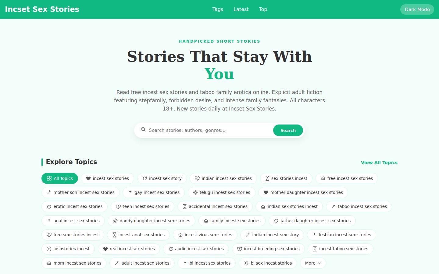 Incset Sex Stories — PC homepage preview