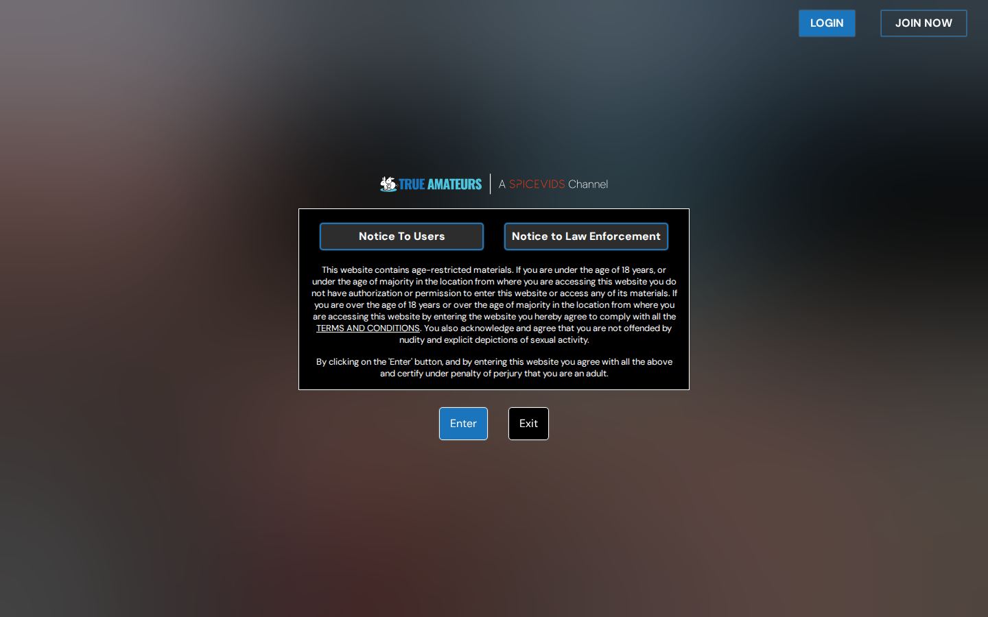 True Amateurs — PC homepage preview