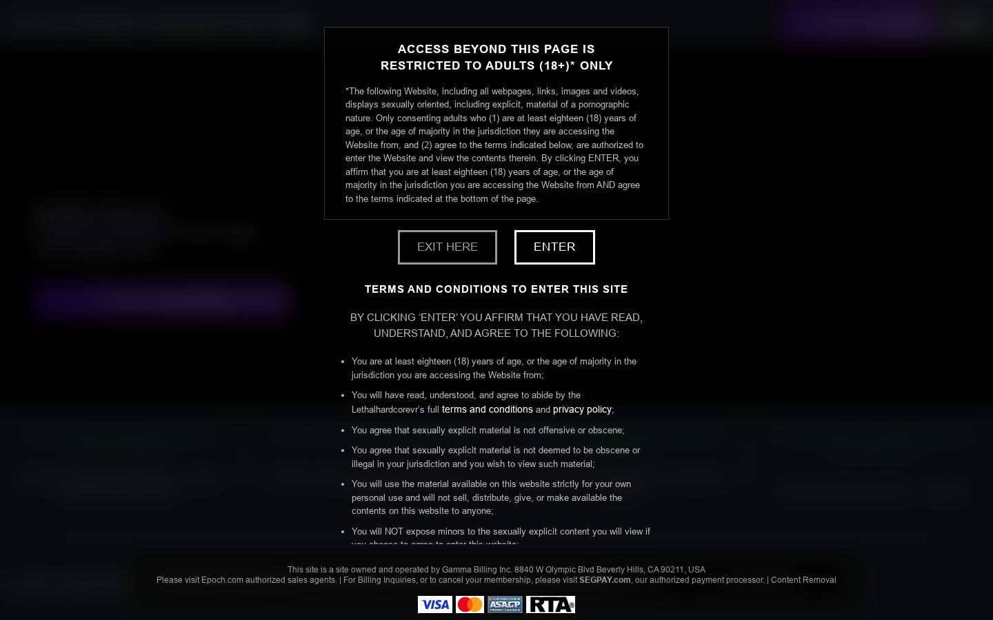 Lethal Hardcore VR — PC homepage preview