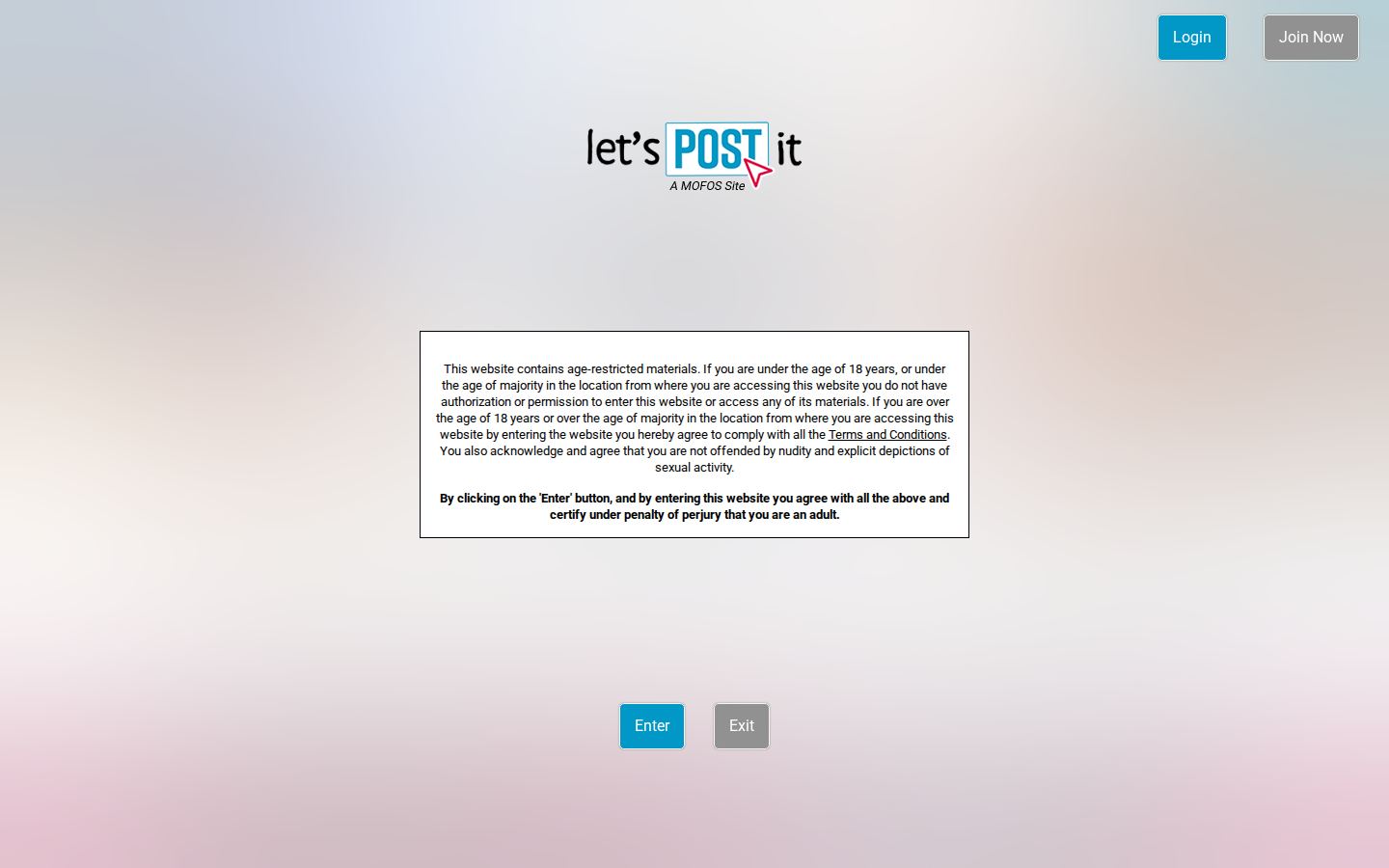 Let's Post It — PC homepage preview