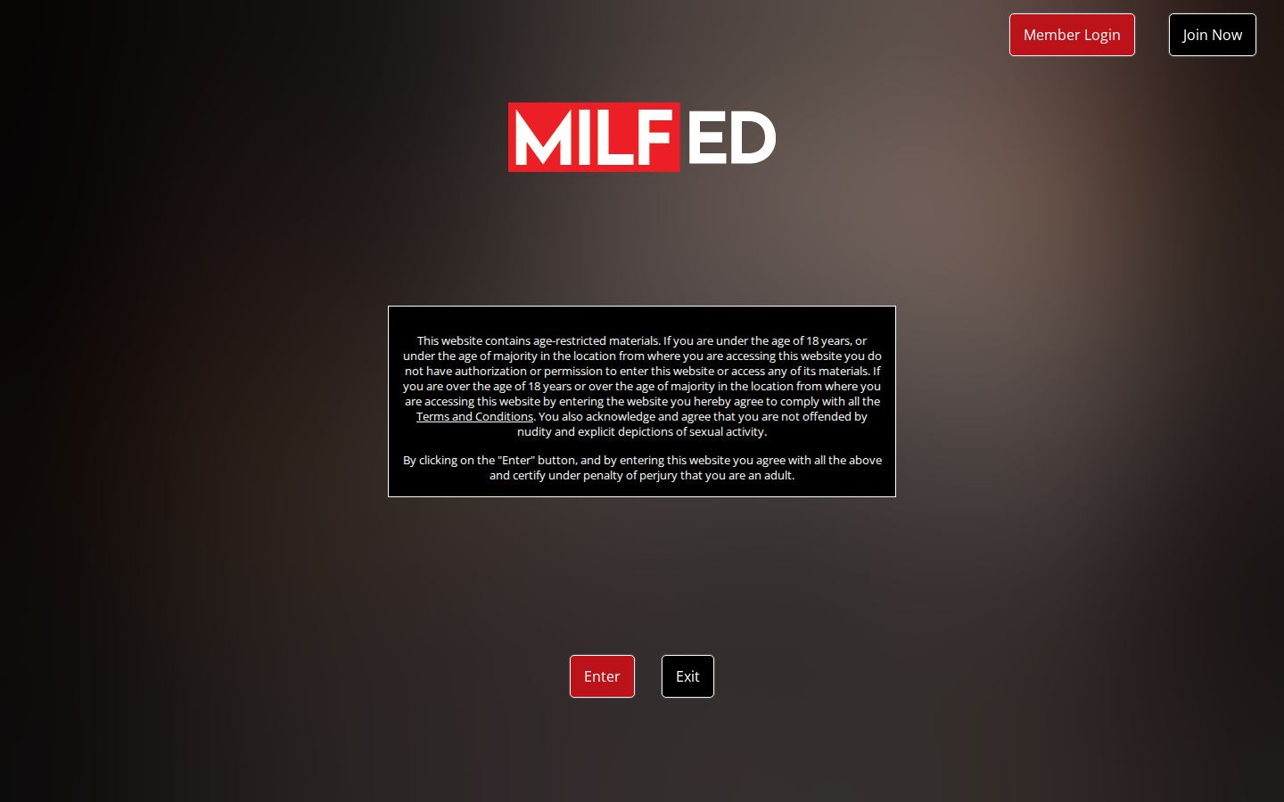 Milfed — PC homepage preview