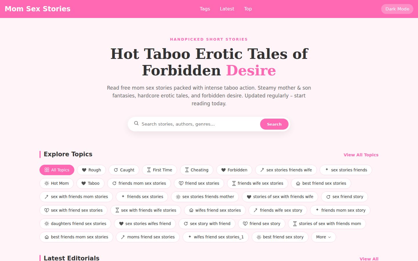 Mom Sex Stories — PC homepage preview