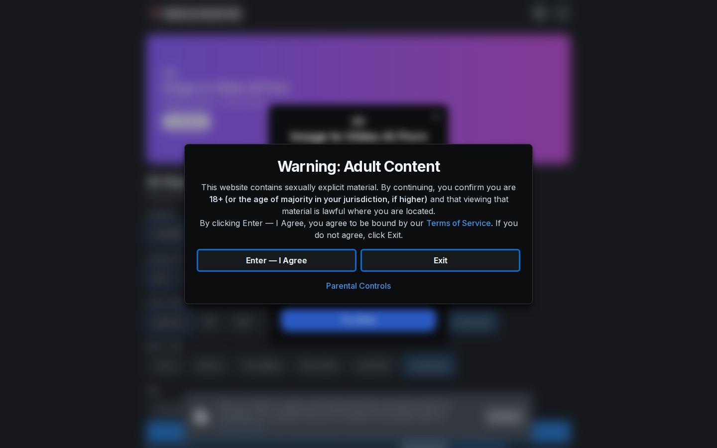 Nude Generator AI — PC homepage preview