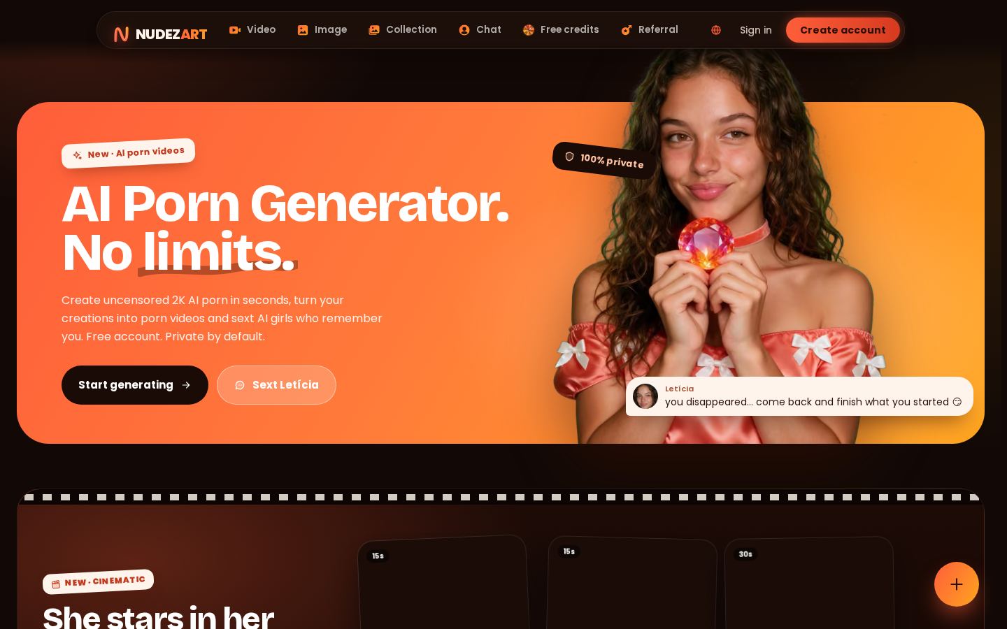 NudezArt — PC homepage preview