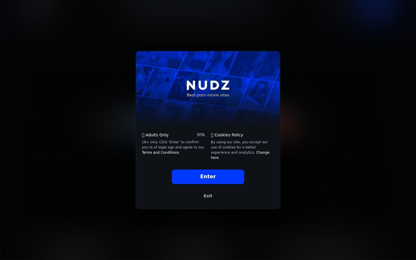 Nudz — PC homepage preview