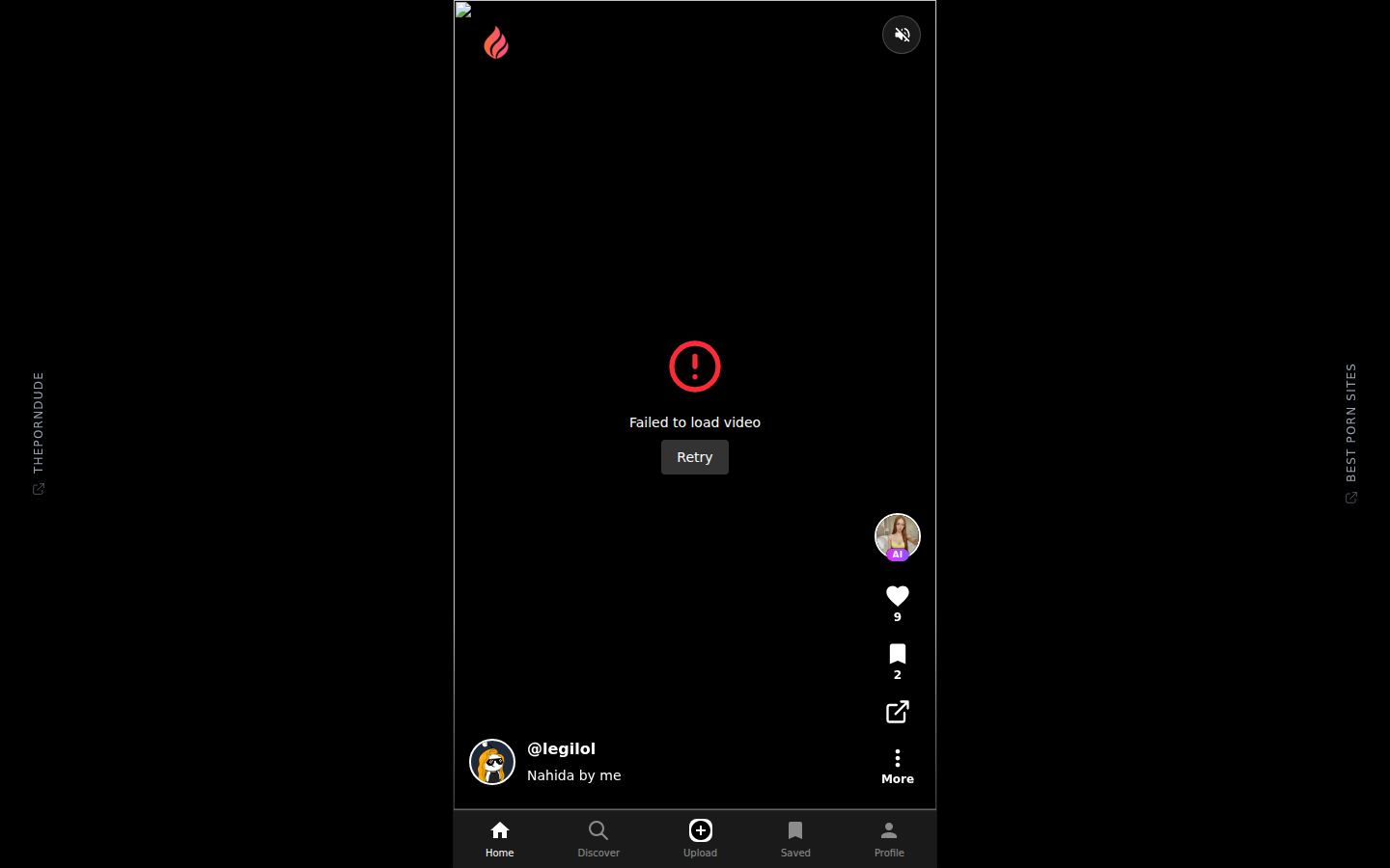 PornTok.io — PC homepage preview