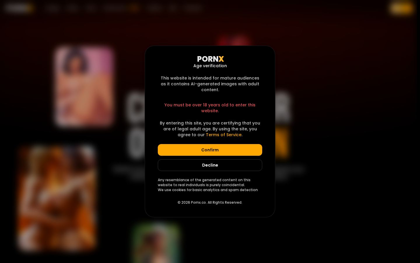 PornX — PC homepage preview