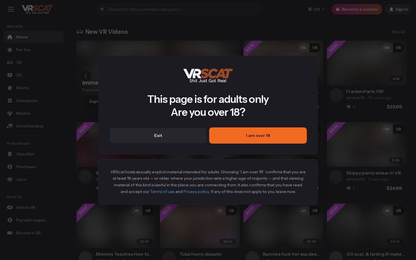 RealScat — PC homepage preview