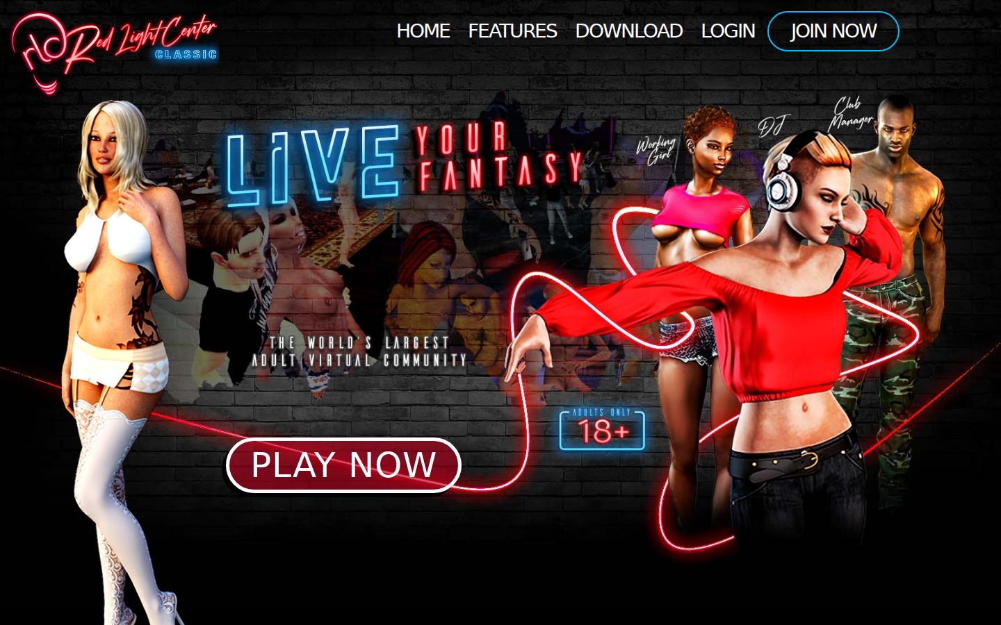 Red Light Center — PC homepage preview