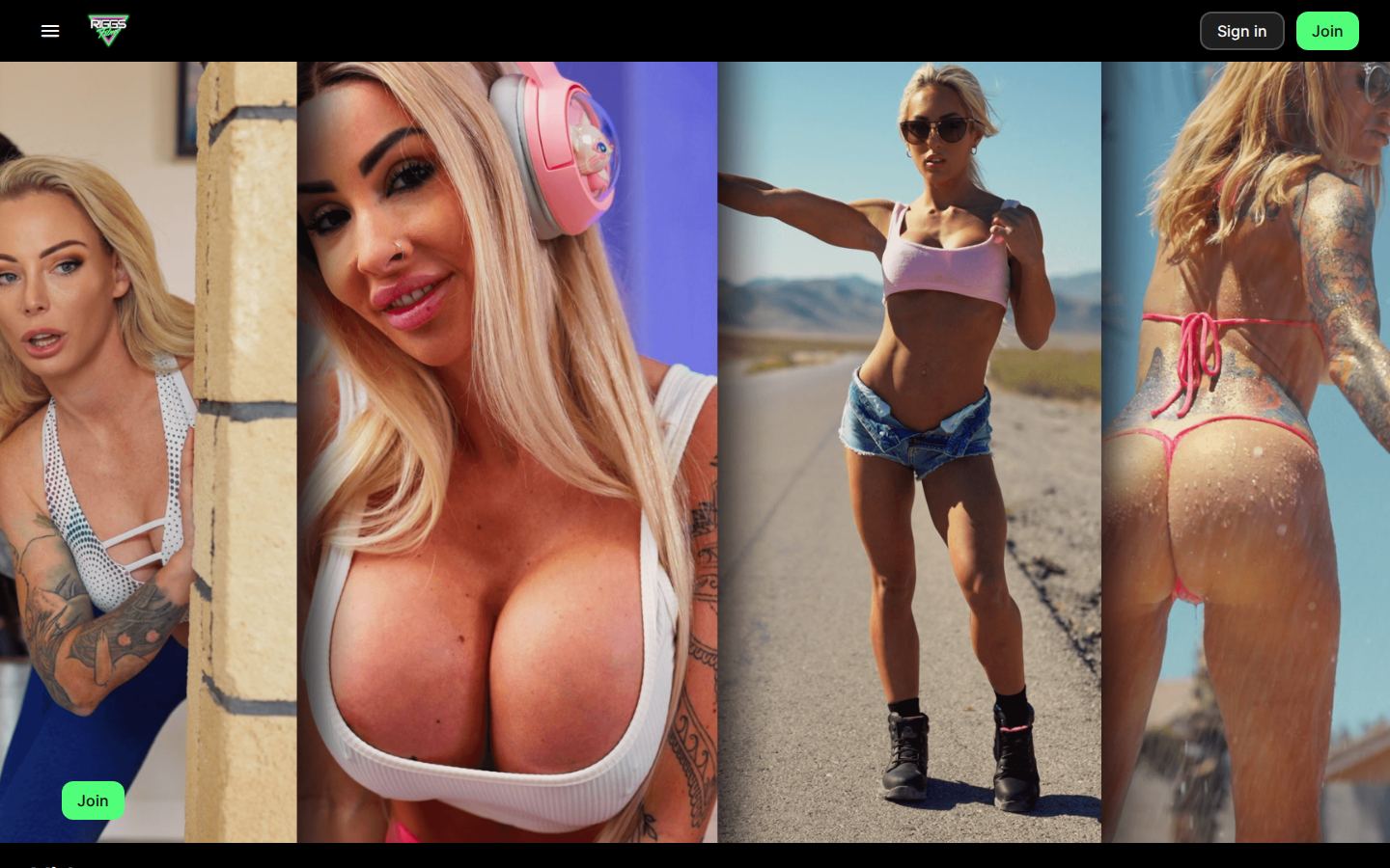 Riggs Films — PC homepage preview