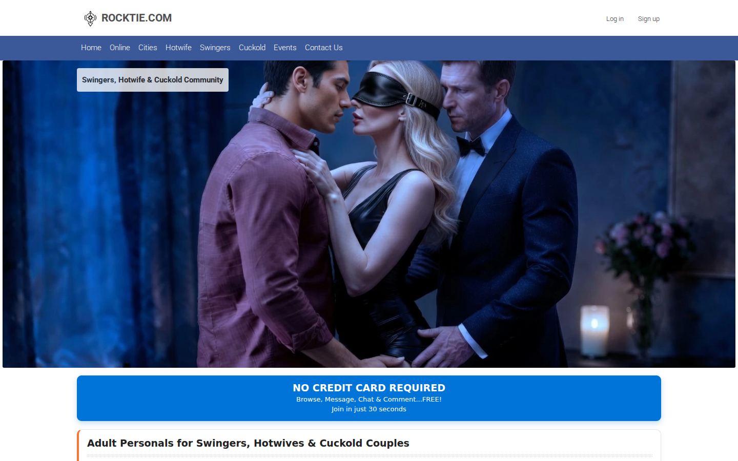 Rocktie — PC homepage preview