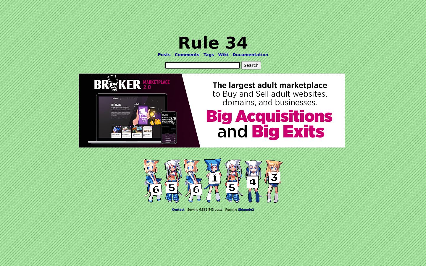 Rule 34 Paheal — PC homepage preview