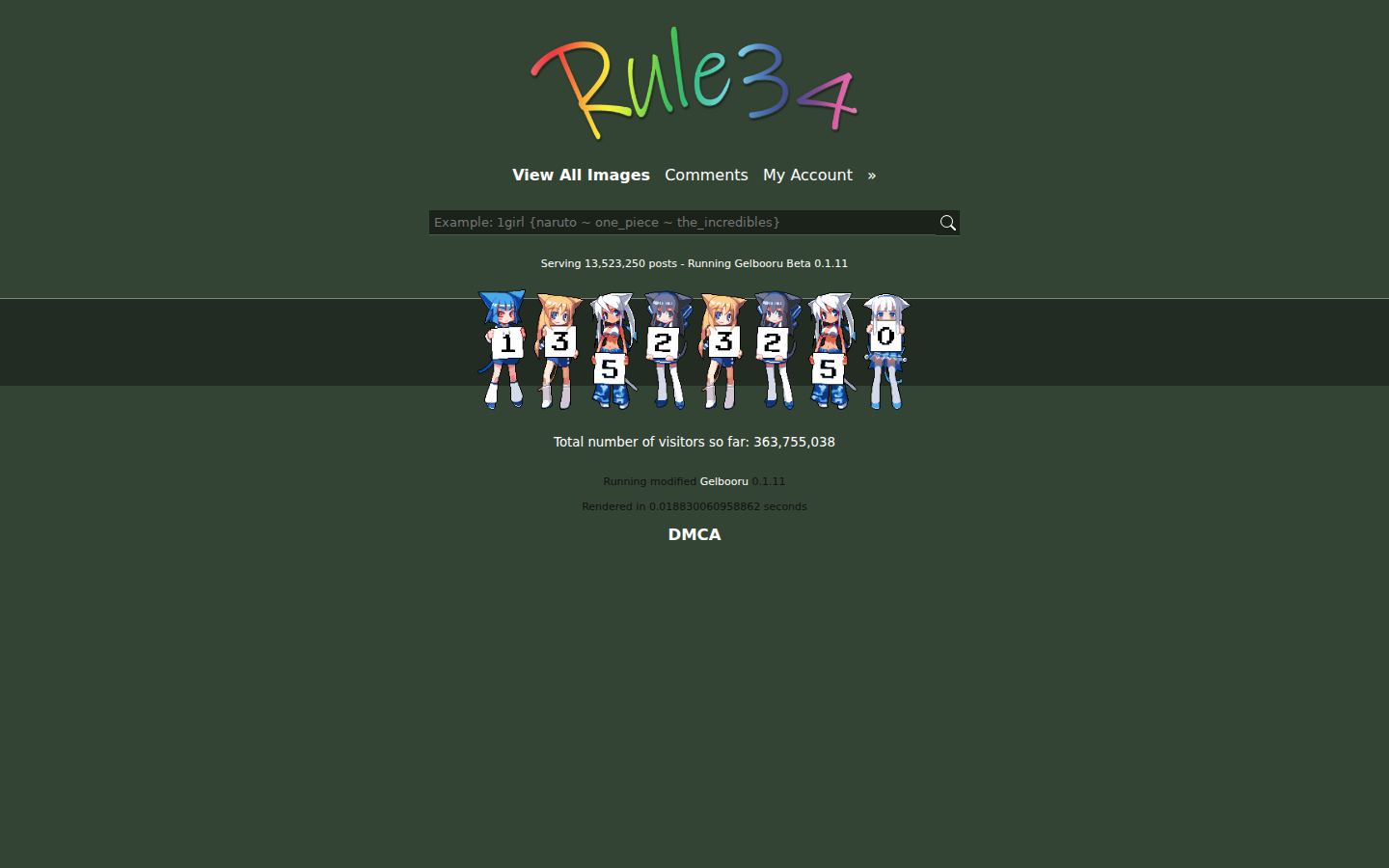 Rule34.us — PC homepage preview