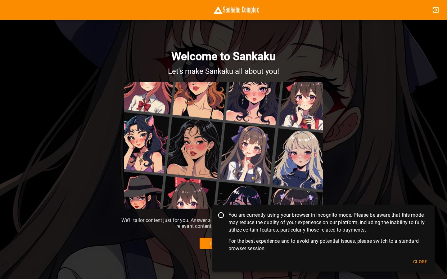 Sankaku Complex — PC homepage preview