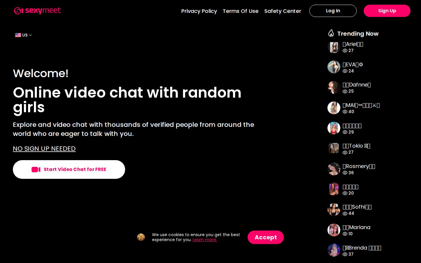 Sexy Talk TV — PC homepage preview
