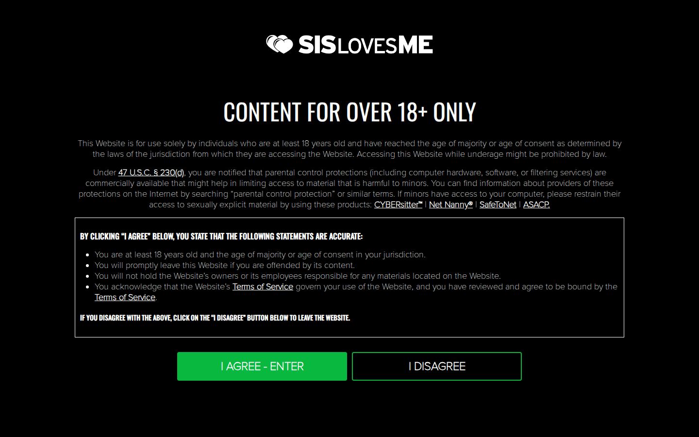 SisLovesMe — PC homepage preview