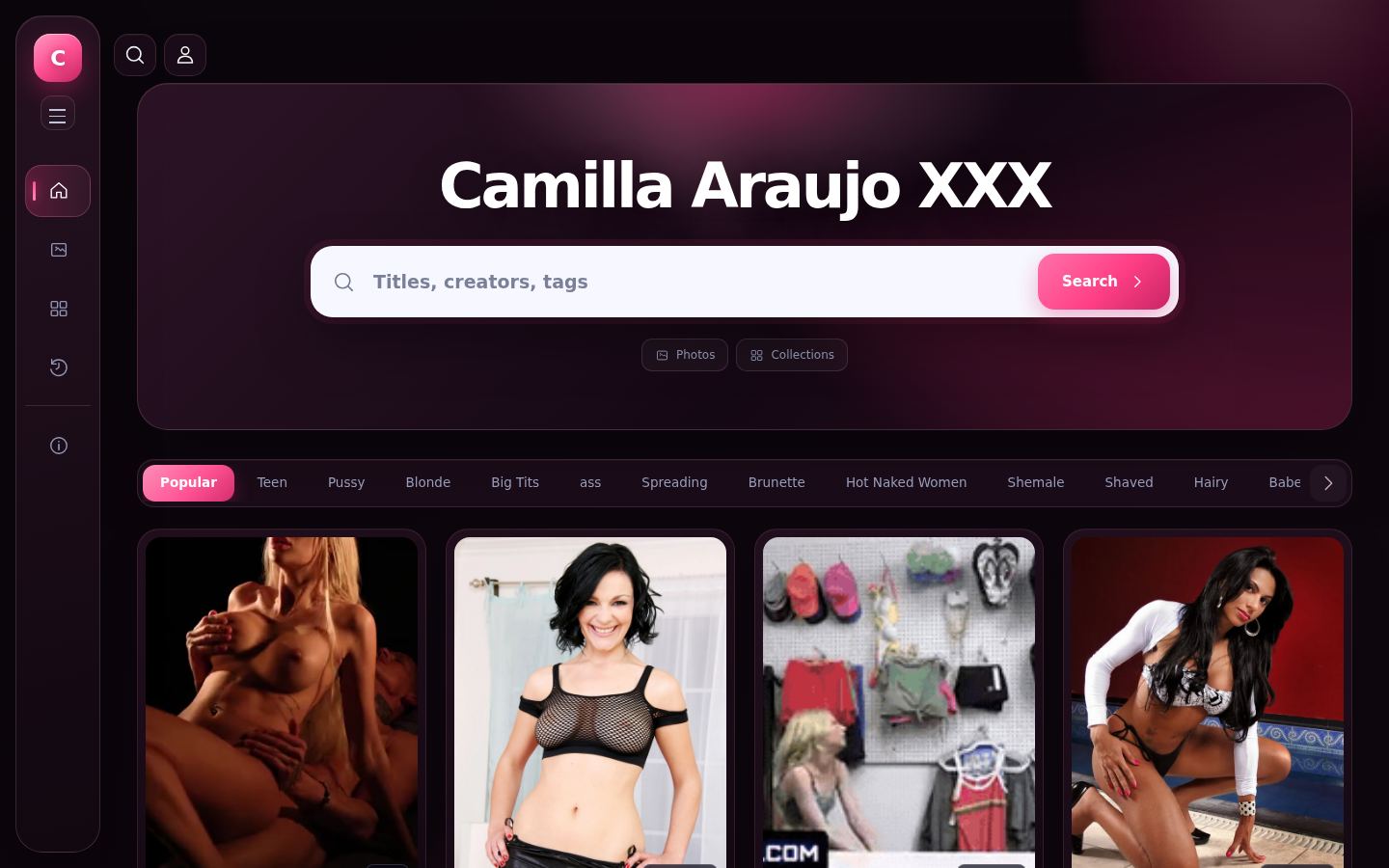 Camilla Araujo XXX — PC homepage preview