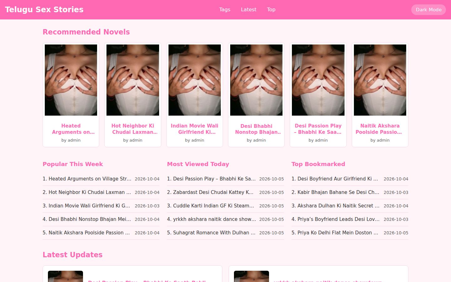 Telugu Sex Stories — PC homepage preview