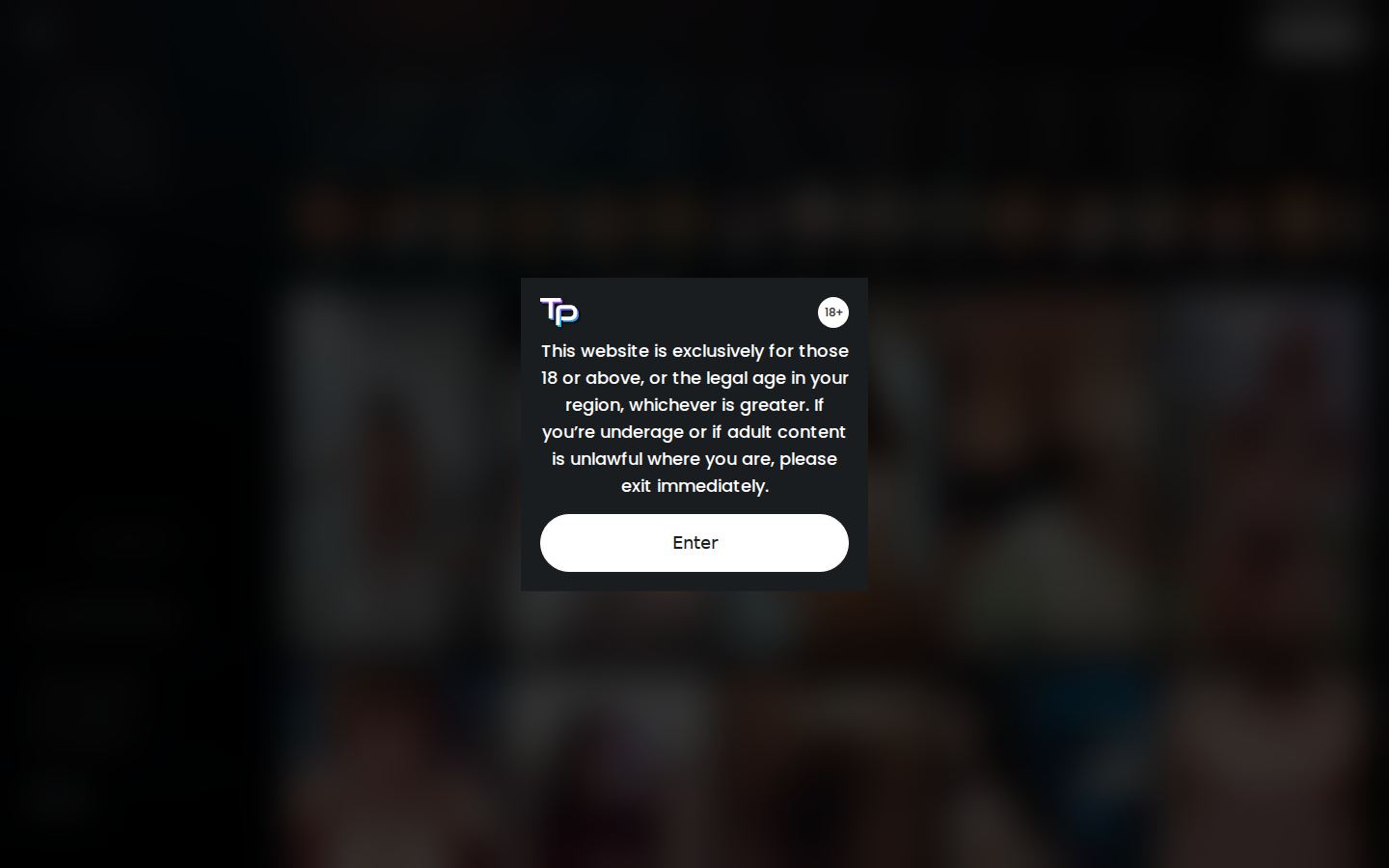 Tik Porn Tube — PC homepage preview