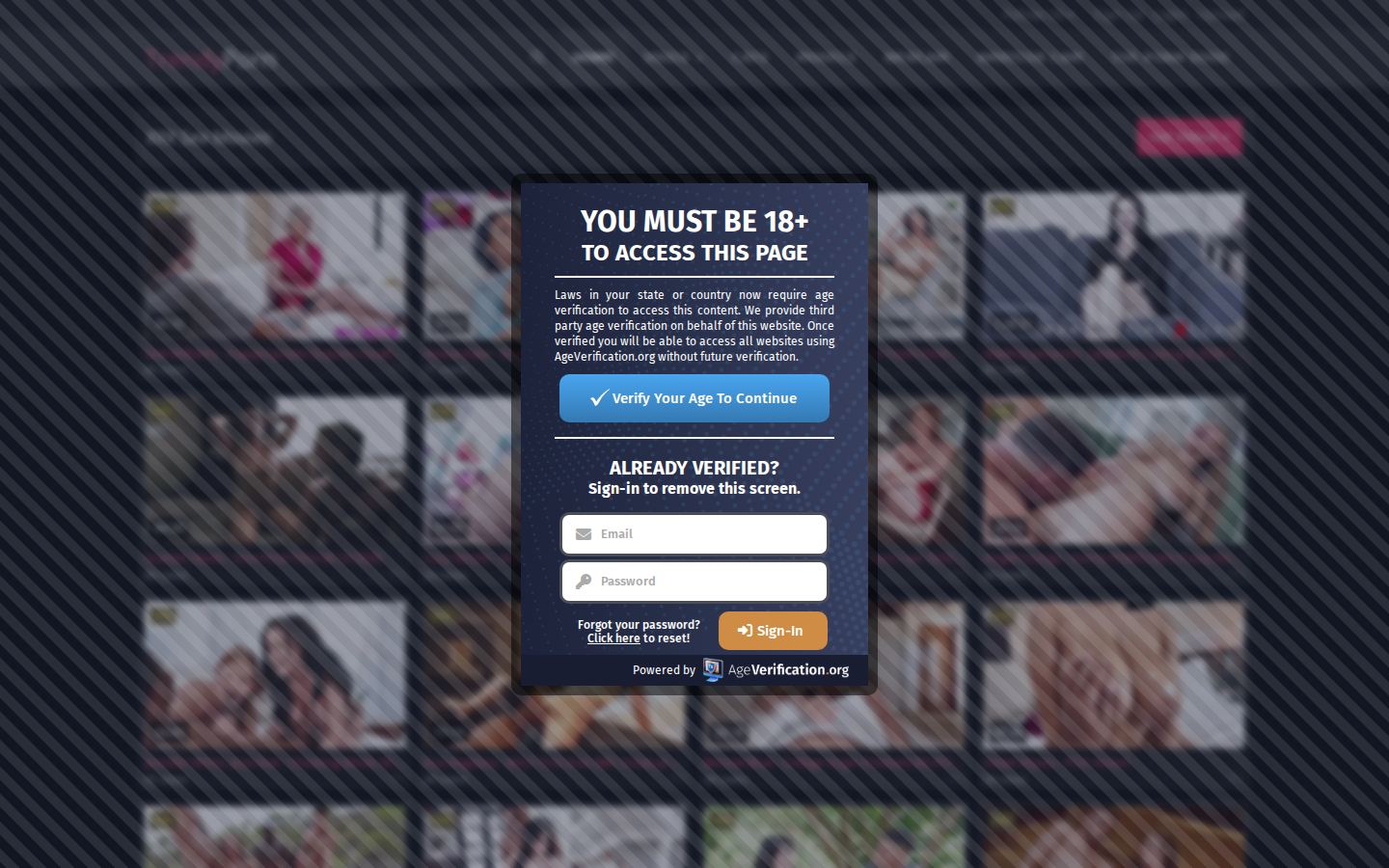TrendyPorn — PC homepage preview