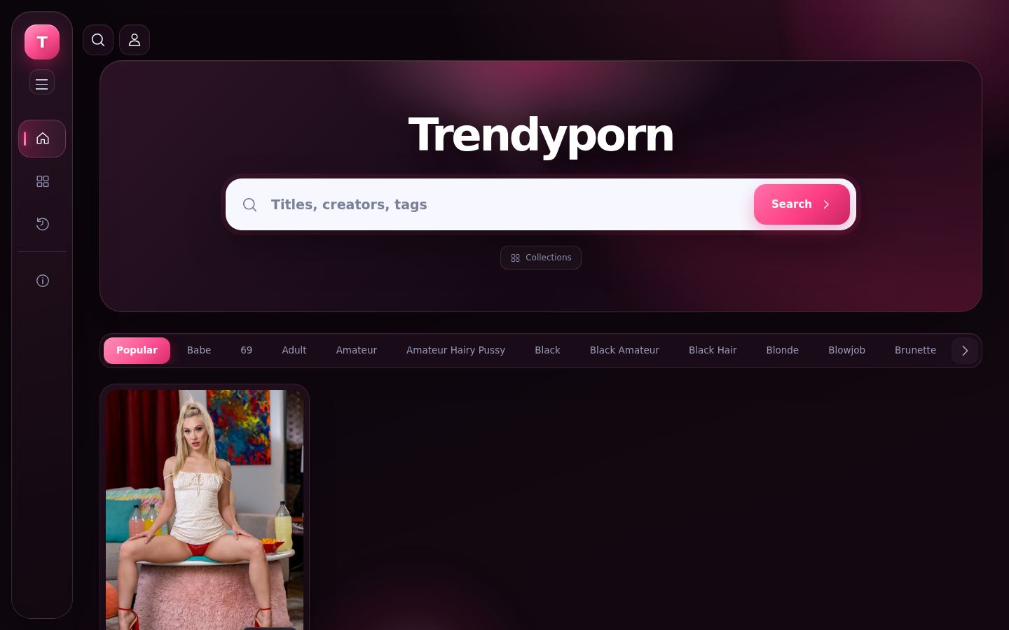 Trendyporn — PC homepage preview