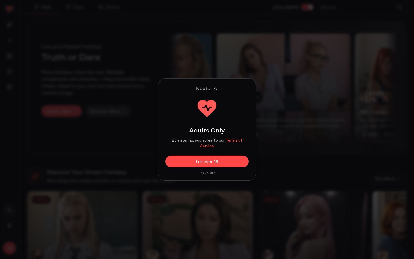 TryNectar — PC homepage preview