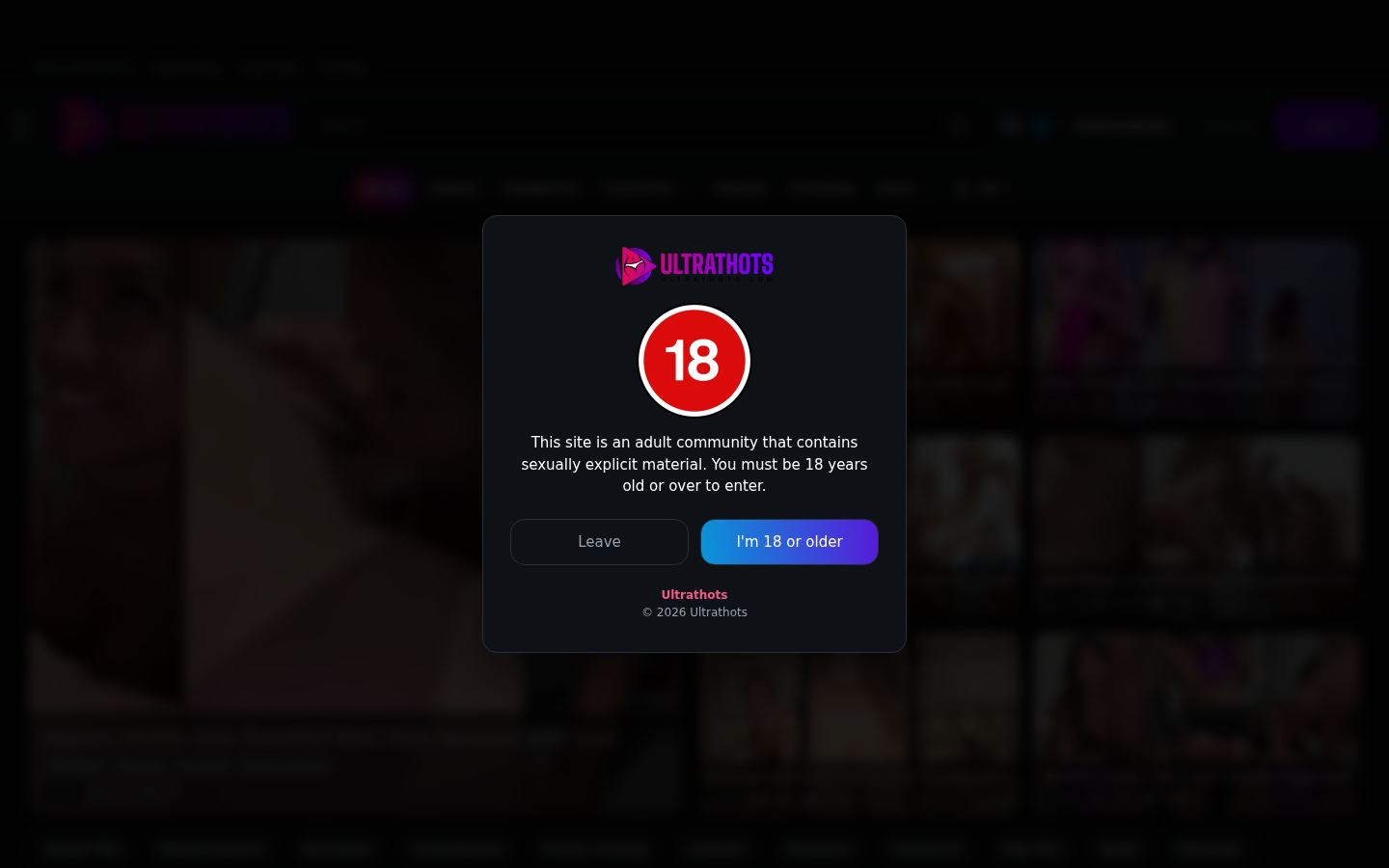 UltraThots — PC homepage preview